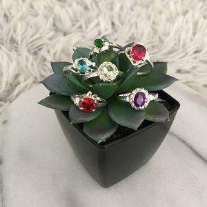 925 sterling silver 6 ring bundle